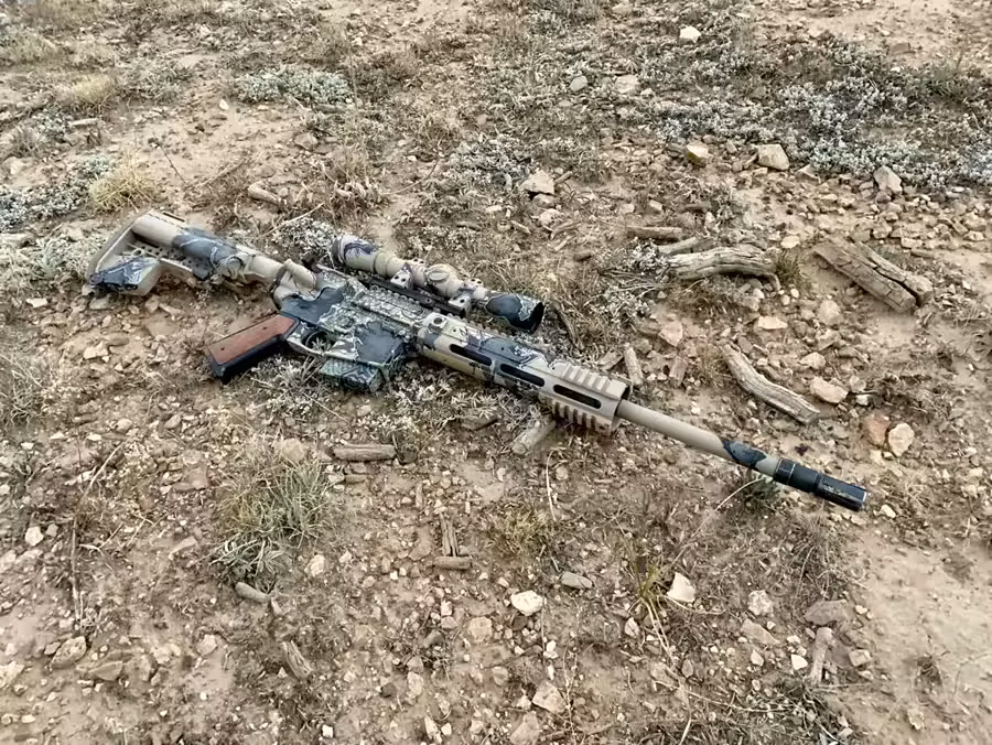 Carnimore custom work displaying precision craftsmanship and Duracoat finishing by Arizona firearms specialist